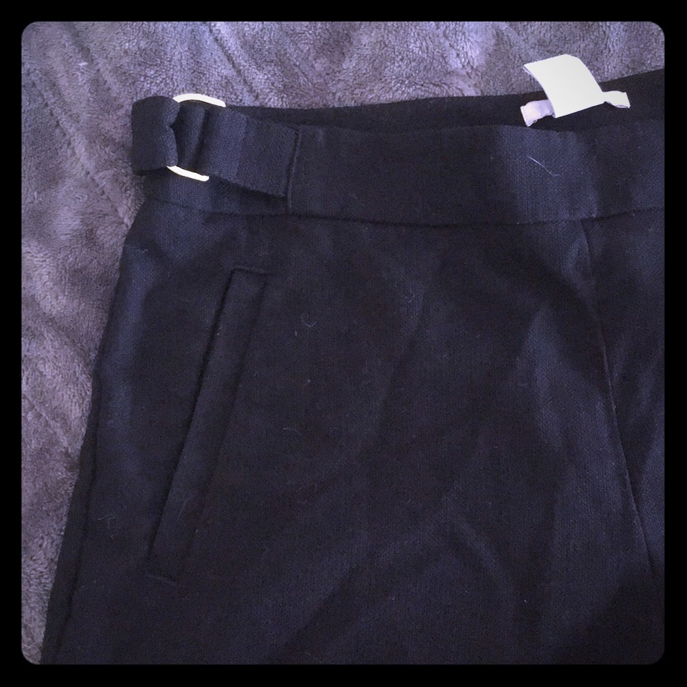 H&M black linen pants